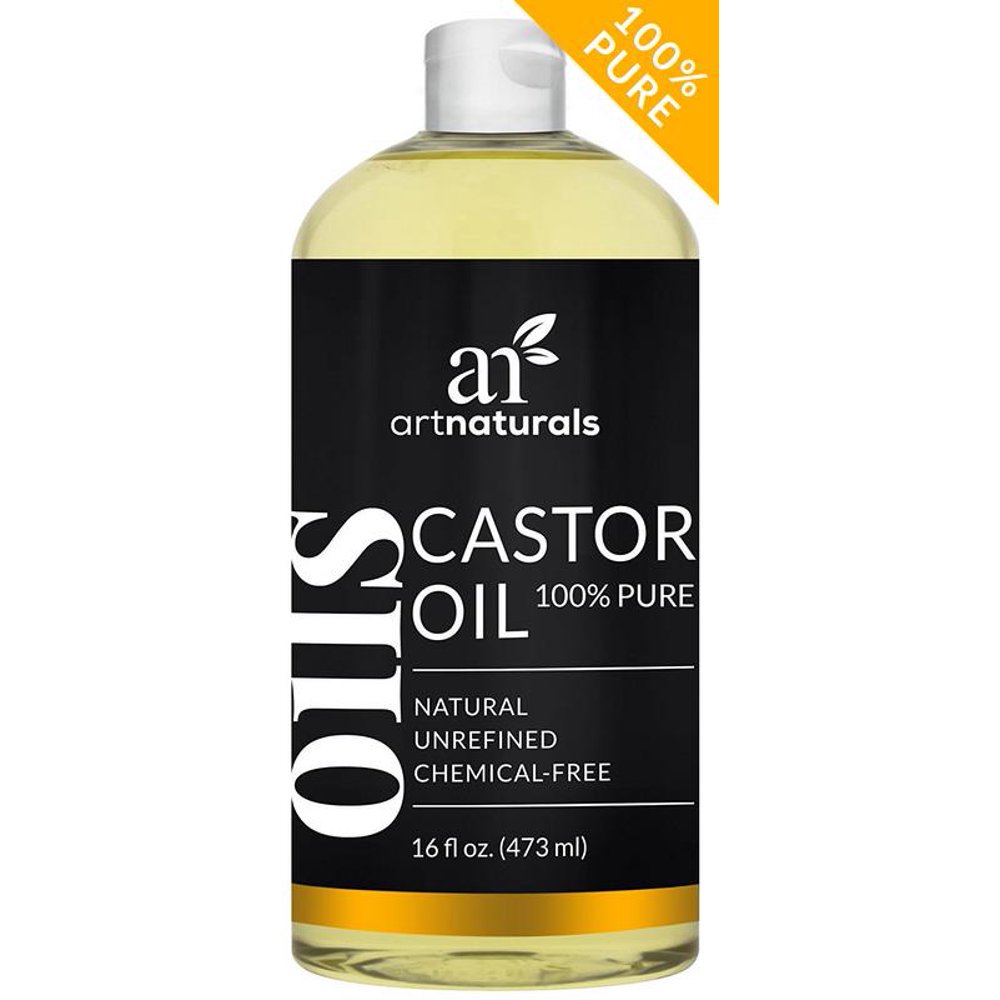 Artnaturals Pure Organic Castor Oil for Dry and Cracked Skin (16 oz