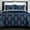 Navy, variant on Chic Home 9 Piece Floral Elegance Bed in a Bag, California King