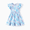 Frozen, variant on Frozen Girls Dresses Elsa Blue Casual Flowy Ruffled Sleeve Summer Birthday Sundresses Gift Kids 8-9Y