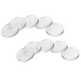 thumbnail image 1 of 50Pcs Glass Table Top Bumpers 20 mm Round Clear Non-Adhesive Rubber Bumpers Anti Slip Pads Clear for Glass Top-Good, 1 of 4