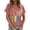 Pink, variant on Wang6 Womens Plus Size V Neck Tshirts Casual Short Sleeve Imagine All the People Living Life in Peace Letter Printed Graphic Tees Summer Loose Fit Tops Pink XL