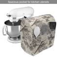 thumbnail image 2 of Hummingbirds Stand Mixer Cover, Birds and Flowers Monochromic Classical Design Nostalgia Ornate, Kitchen Appliance Organizer Bag Cover with Pockets, 5 Quarts, Cream Beige Brown, by Ambesonne, 2 of 4