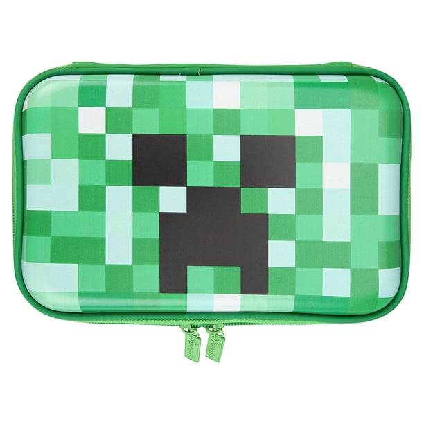 MinecraftPencil Case, Large Pencil Case 2 Compartment Filled With