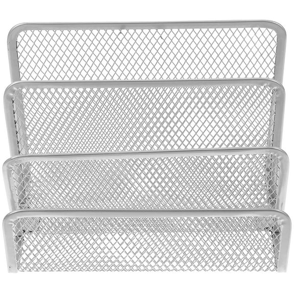 Masteelf Office Mail Organizer Metal File Stand File Shelf Stand Desk File Organizing Book Bracket