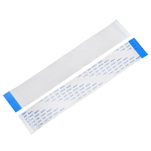 Unique Bargains 50pins Flexible Flat Cable FPC FFC B Type Ribbon Cable PE White 5Pcs