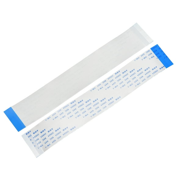 Unique Bargains 50pins Flexible Flat Cable FPC FFC B Type Ribbon Cable PE White 5Pcs