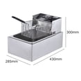 thumbnail image 2 of Electric Fryer Multifunctional Intelligent 6L Large Capacity 2500W High Power Stainless Steel Automatic Constant Temperature for Home Commercial Stalls, 2 of 8