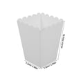 thumbnail image 2 of LOLIPPYY Popcorn Containers 40Set White Paper Popcorn Box Elegant Design Rectangular Disposable Family Gatherings, 2 of 8