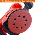 thumbnail image 4 of 50Pcs Sanding Discs 5 Inch 125mm 8 Holes 220/180/120/80/60 Grit Sandpaper for Random Orbital Sander, 4 of 4