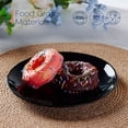 thumbnail image 3 of LaGlint 7.5 inch Salad Appetizer Plate Set of 6, Lightweight Opal Glass Round Black Plates for Dessert Kitchen, Dishwasher and Microwave Safe, 3 of 9