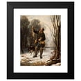 thumbnail image 2 of Aleksander Raczyński 12x14 Black Modern Framed Museum Art Print Titled - Hunter (1857), 2 of 5