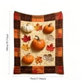 thumbnail image 3 of ShengapQ Autumns Thanksgiving Flannel Throw Blanket, Cute Fall Patterns, Warm Lightweight Cover for Sofa Bed Camping, Decorative Plush Blanket for Fall Decor, 39×28in, 3 of 8