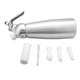 thumbnail image 4 of Juego de máquina para batir crema de aluminio de 500 ml con 3 boquillas para uso en la cocina, 4 of 8