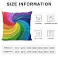thumbnail image 5 of YINGXI  Throw Pillow Covers Colorful Rainbow Colours Lines Design Square Pillowcase for Home Decor Sofa Car Bedroom Pillow case 22x22in, 5 of 5