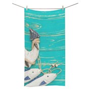 MYPOP Vintage Anchor Background Shower Towel Bathroom Bath Towel 30x56 inches