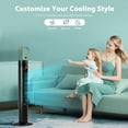 thumbnail image 5 of Electactic 35" Tower Fan Portable Floor Fans with Remote Control & 12H Timer 3 Speeds Wind 3 Modes ,Black, 5 of 6