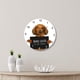 thumbnail image 1 of Reloj de pared de perro salchicha, reloj colgante silencioso, números arábigos, práctico, decoración de pared, reloj colgante de cachorro para sala de 38 centímetros, 1 of 8