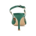 thumbnail image 4 of Journee Womens Knightly Sling Back Mid Stiletto Pointed Toe Pumps, Widths Available, 4 of 10