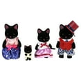 Calico Critters Midnight Cat Family, Set of 4 Collectible Doll Figures ...