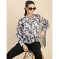 thumbnail image 5 of Moomaya Fashionable V Neck/Tie Up Neck Top - Long Sleeves, Regular Fit, 5 of 9