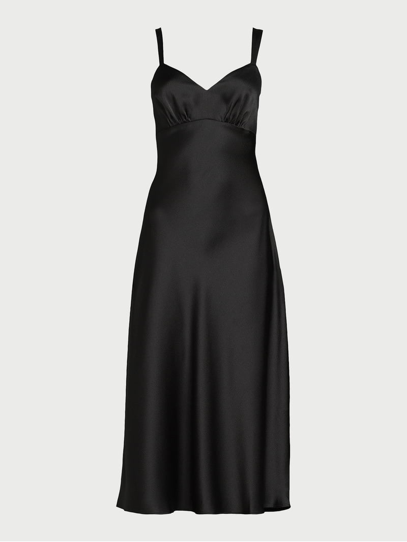 black denim slip dress Women's Denim Slip Dress