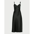 thumbnail image 5 of Sofia Jeans Women's and Women's Plus Slip Dress, Mid Calf Length, Sizes XS-5X, 5 of 6