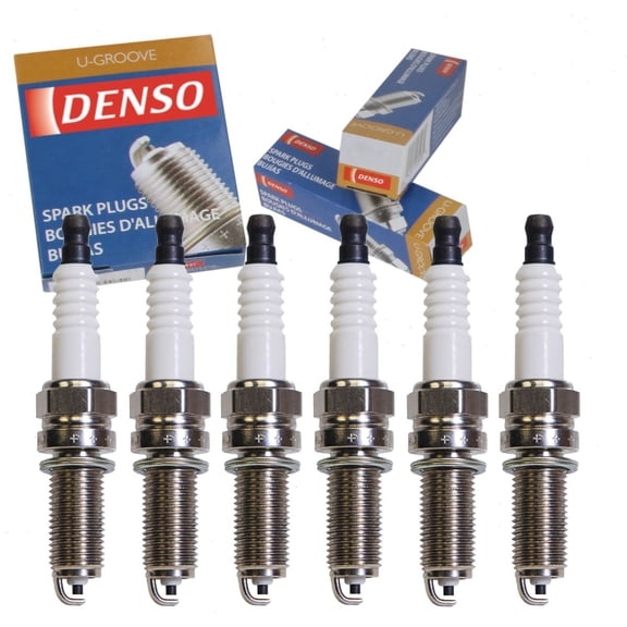 6 pc DENSO Standard U-Groove Spark Plugs compatible with Dodge Durango 3.6L V6 2015-2016