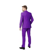 OppoSuits Mens Purple Prince Solid Color Suit