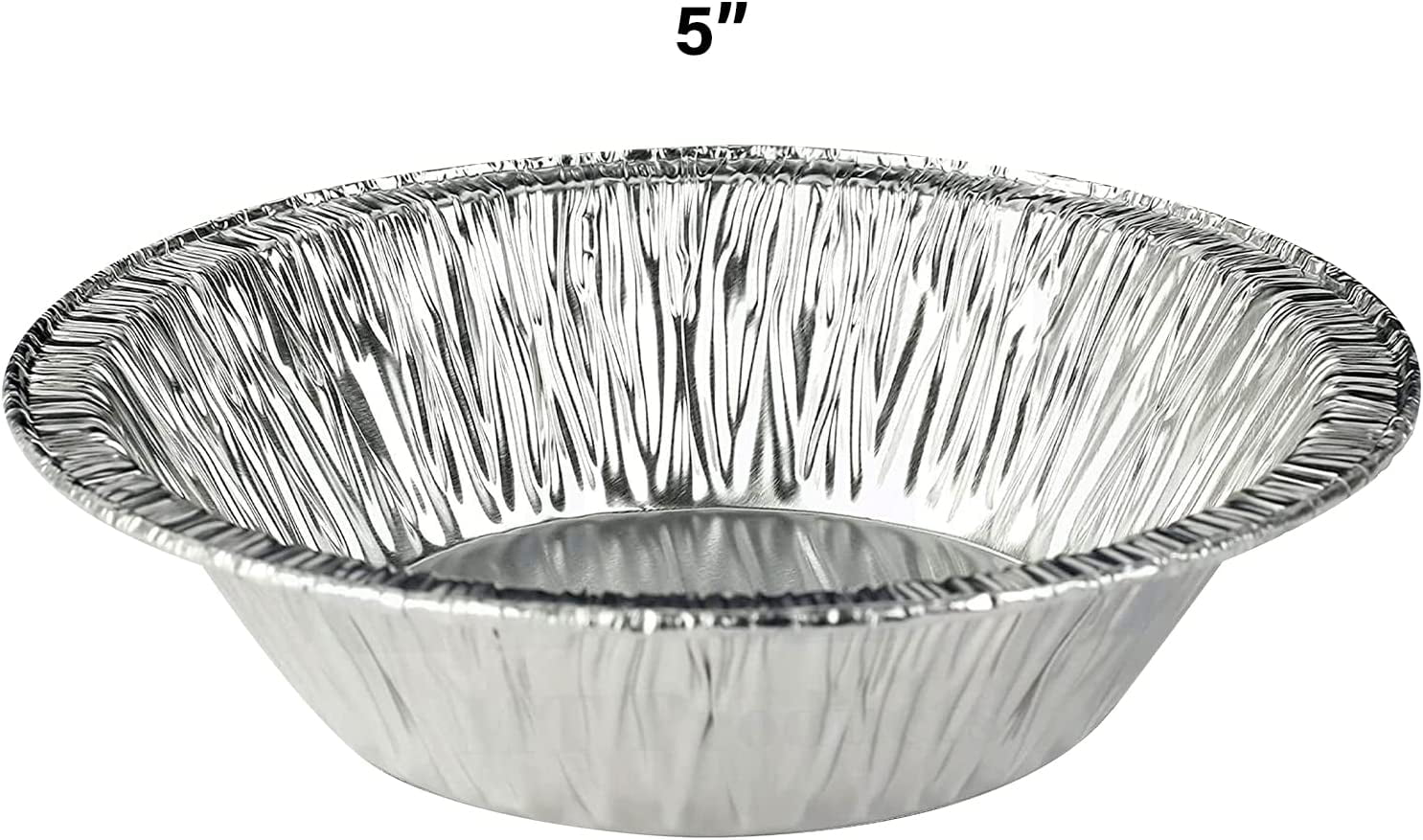 Shop Small 5 Foil Pie Pans: Silver Disposable Pie Pans: 5 Pie