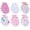 6 Pairs/G46, variant on Newborn Baby Cotton Gloves Sleep Sleeping No Scratch Mittens Mitts Set for 0-6 Months Unisex Neutral Boys Girls (6 pairs/white)
