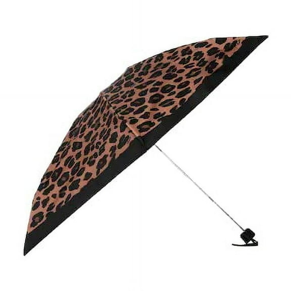 Uv Protection Mini Umbrella In Leopard Print