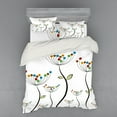 thumbnail image 2 of Ambesonne Garden Bedding Set 3 Pcs, Dandelion Stems Buds, Twin, Multicolor, 2 of 3