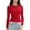 a-Red36481, variant on VNKIDY Women's Solid Color Long Sleeve T Shirts Crewneck Slim Fit Stretchy Basic Tees For Casual Daily Outdoor Activities Stylish Tops