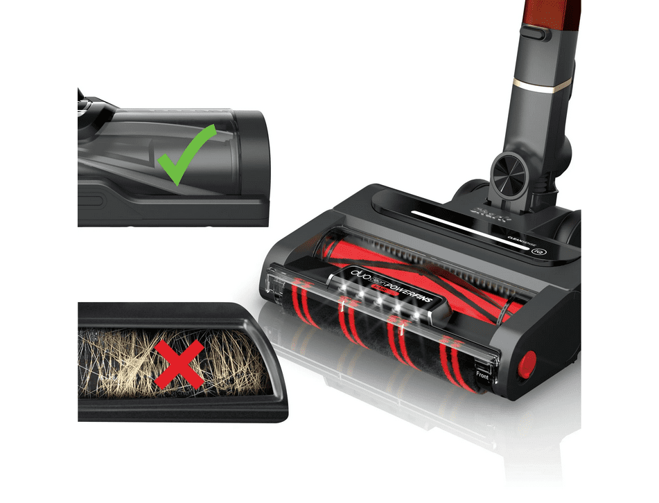 Shark Stratos Cordless Stick Vacuum, Carpet and Hardfloors, Clean Sense IQ Technology, DuoClean PowerFins HairPro, 50-Min Run Time, IZ840HRW Red