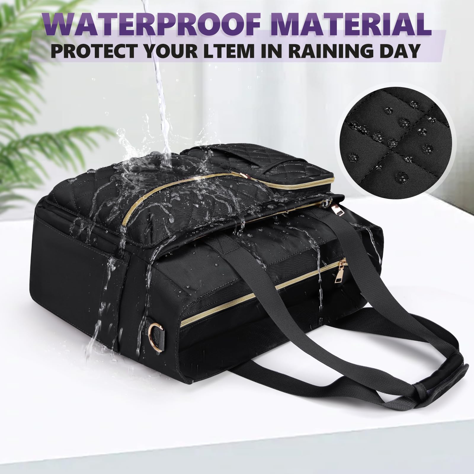 Teacher Tote Bag 15.6 inch Laptop Bag Work Bags for Women Nurse Tote Professional Computer Messenger Shoulder Bags Laptop Briefcase for Office,College,Nursing