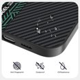 thumbnail image 4 of Stylish Texutre Case Cover for Apple iPhone 16 Plus, Slim Fit [Compatible with Magsafe & Accessories] Shockproof Drop Protection Anti-Scratch Anti-Slip Bumper Rugged Case for Men,Black+Green, 4 of 6