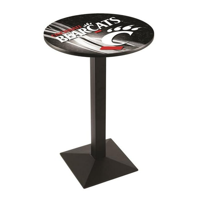Holland Bar Stool L217B3636Cincin-D2 36 Po Table de Pub Cincinnati Bearcats avec 36 Po en Haut