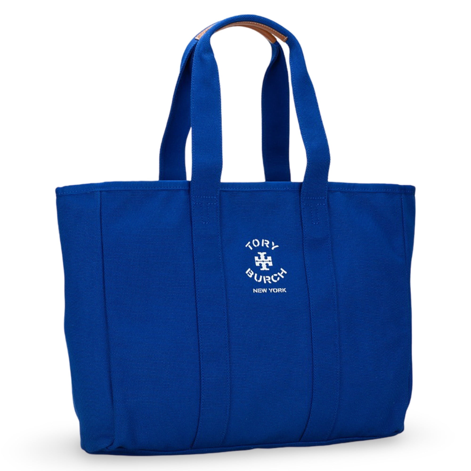Tory Burch Women's Large Canvas Tote (Blue Dahlia) - Walmart.com