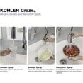 thumbnail image 6 of Kohler K-22061 Graze 1.5 GPM Single Hole Pre-Rinse Kitchen Faucet - Vibrant Stainless, 6 of 8