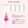 thumbnail image 5 of Haitryli Kids Girls Shiny Rhinestone Halter Latin Jazz Tango Samba Dance Dress Ballroom Cha Cha Dance Dress Dancewear Orange 8, 5 of 5