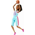 thumbnail image 2 of Barbie Made to Move Basketball Player Doll & Accessories, Brunette Doll Wearing Uniform with Ball, 2 of 5
