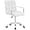 White, variant on JUMMICO Modern Office Vanity Chair - PU Leather Mid-Back Rolling Chair for Office, Teen, and Bedroom Desks (Gray)