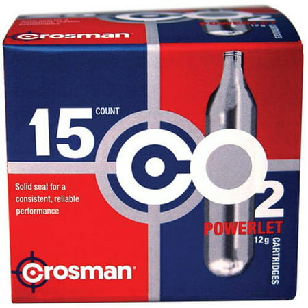 Crosman 12g CO2 Powerlets, 15 ct, C2315 (Best Airsoft Sniper Bbs)