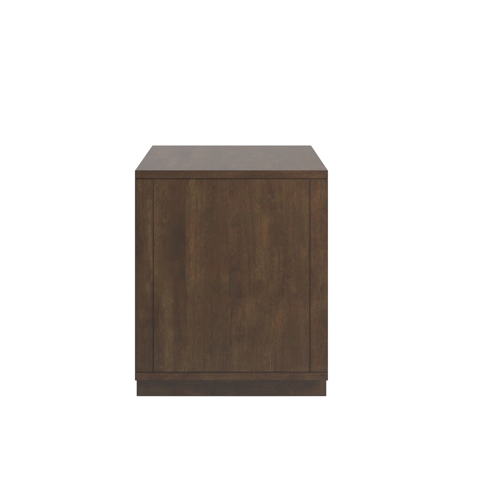 Weston Home Potrero Danish-Inspired Modern 1-Drawer Nightstand, Walnut Finish