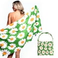 thumbnail image 6 of Empire Cove 2 in 1 Convertible Beach Towel Tote Bag Shoulder Bag Green Daisy, 6 of 6