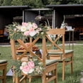 thumbnail image 2 of S SERENABLE 2Pcs Silk Flowers Wedding Arch Flowers Door Floral Backdrop Artificial Flower Swag for Party Stage Performance Farmhouse Home Pink, 2 of 8