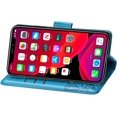 thumbnail image 5 of Compatible with iPhone 11 Wallet Case for Women, Leather Flip Folio with Kickstand Magnetic and Card Holder Protective Case for iPhone 11 Butterfly Blue SD, 5 of 17