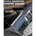 thumbnail image 3 of Funda Super Case para Samsung Z Fold 4, compatible con soporte magnético para coche, protección total de 360°, soporte de anillo, 3 of 5