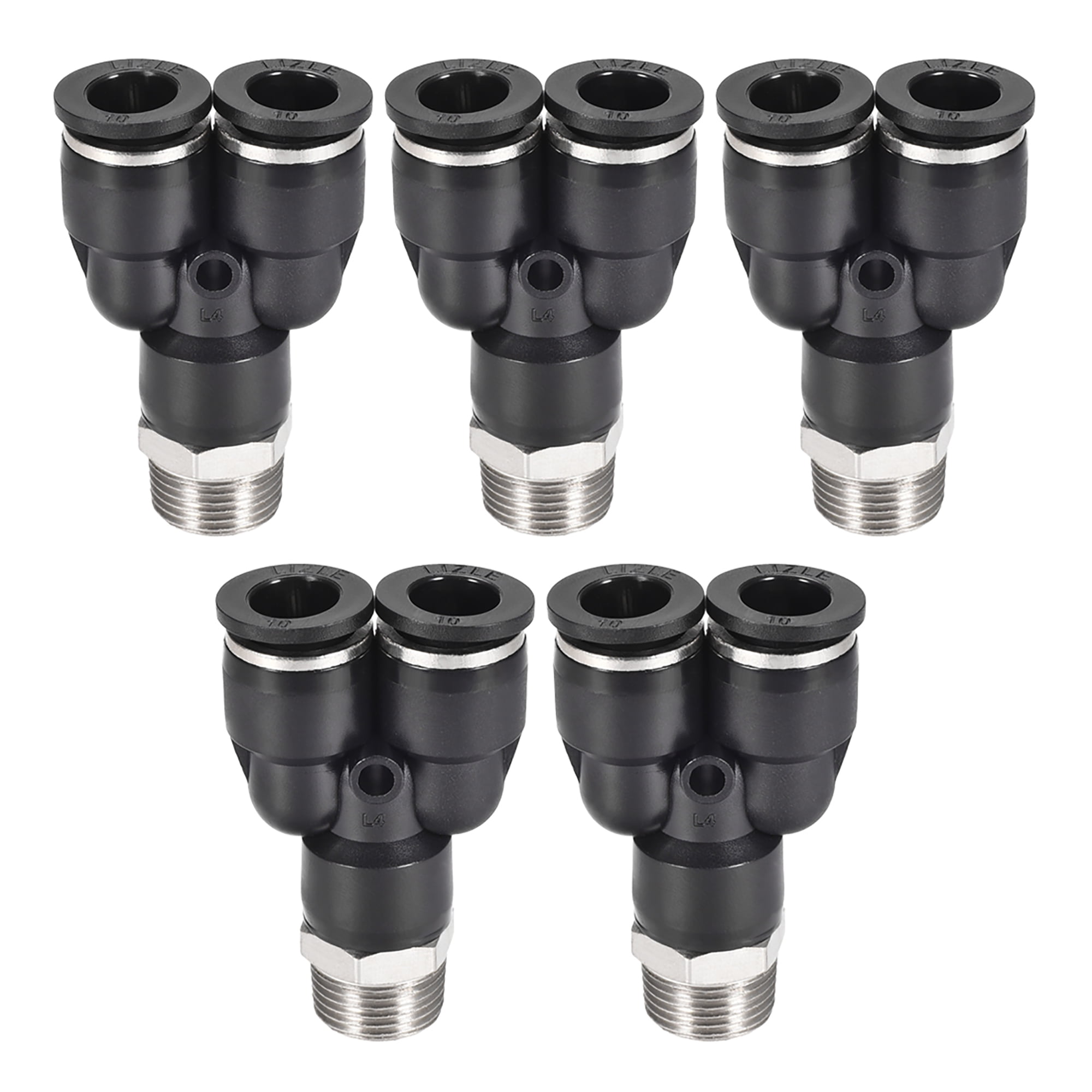 uxcell Push to Connect Air Fittings Y Type Tube Connect 12-10mm OD Push Lock Grey uxcell Push to Connect Air Fittings Y Type Tube Connect 12-10mm OD Push Lock Grey