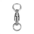 thumbnail image 5 of Terminal de Pêche Émerillons Roulants Connecteur Roulement Émerillon Anneaux Solides Haute Résistance Acier Inoxydable Émerillons Roulants Leurre Connecteurs, 5 of 5